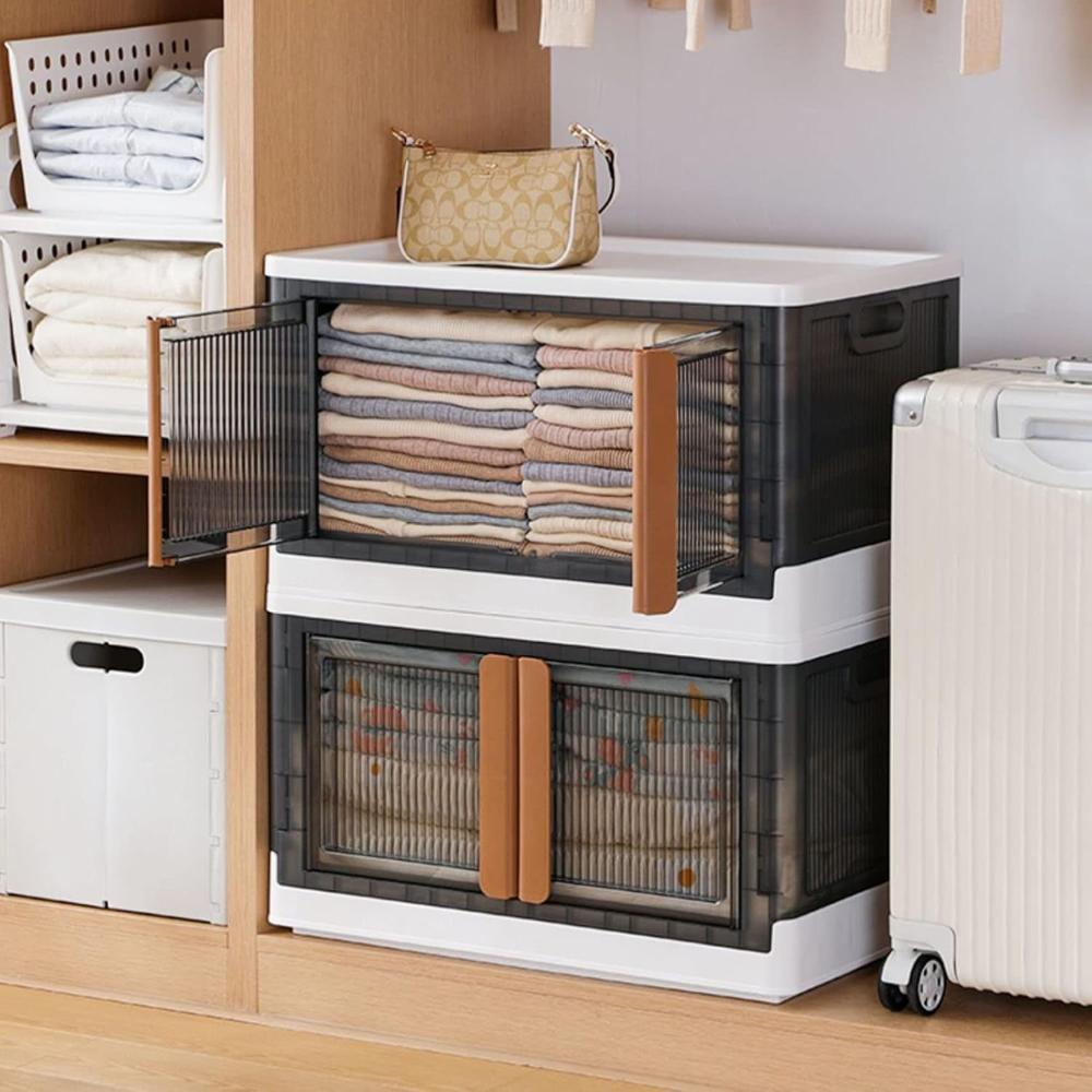 Plastic Folding Wardrobe Storage Organizer (1 Layer / 1 Pc) - Product Type: Home Utility Products