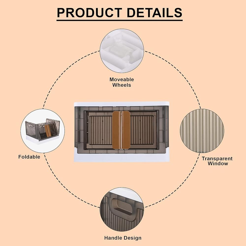 Plastic Folding Wardrobe Storage Organizer (1 Layer / 1 Pc) - Product Type: Home Utility Products