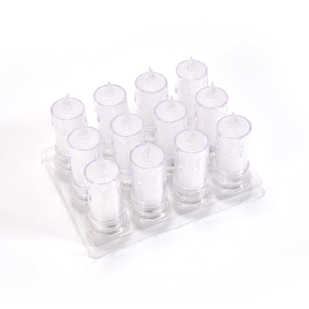 Big Flameless Melted Design Candles Set, Diwali (12 pcs)