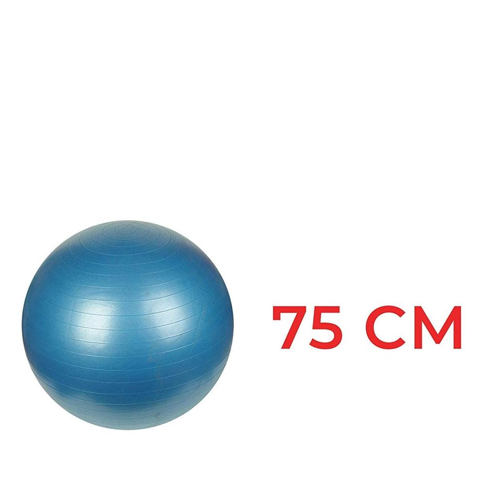 Anti Burst Gym Ball With Pump (75 Cm) - Color: Mix