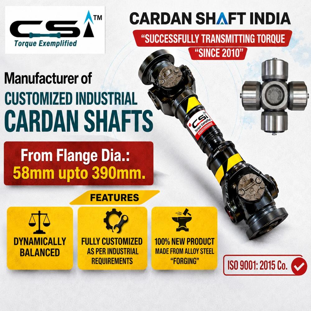 Csi Cardan Shafts - Diameter: 50 Mm To 250 Mm Millimeter (Mm)