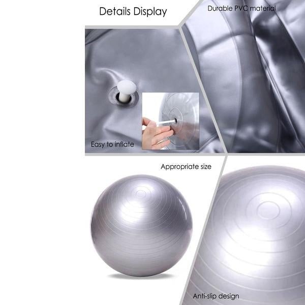 Anti Burst Gym Ball with Pump (75 cm)