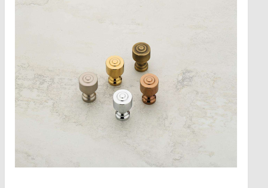 Door Knob - Color: Gold Antique Brass Rose Gold Silver Chrome