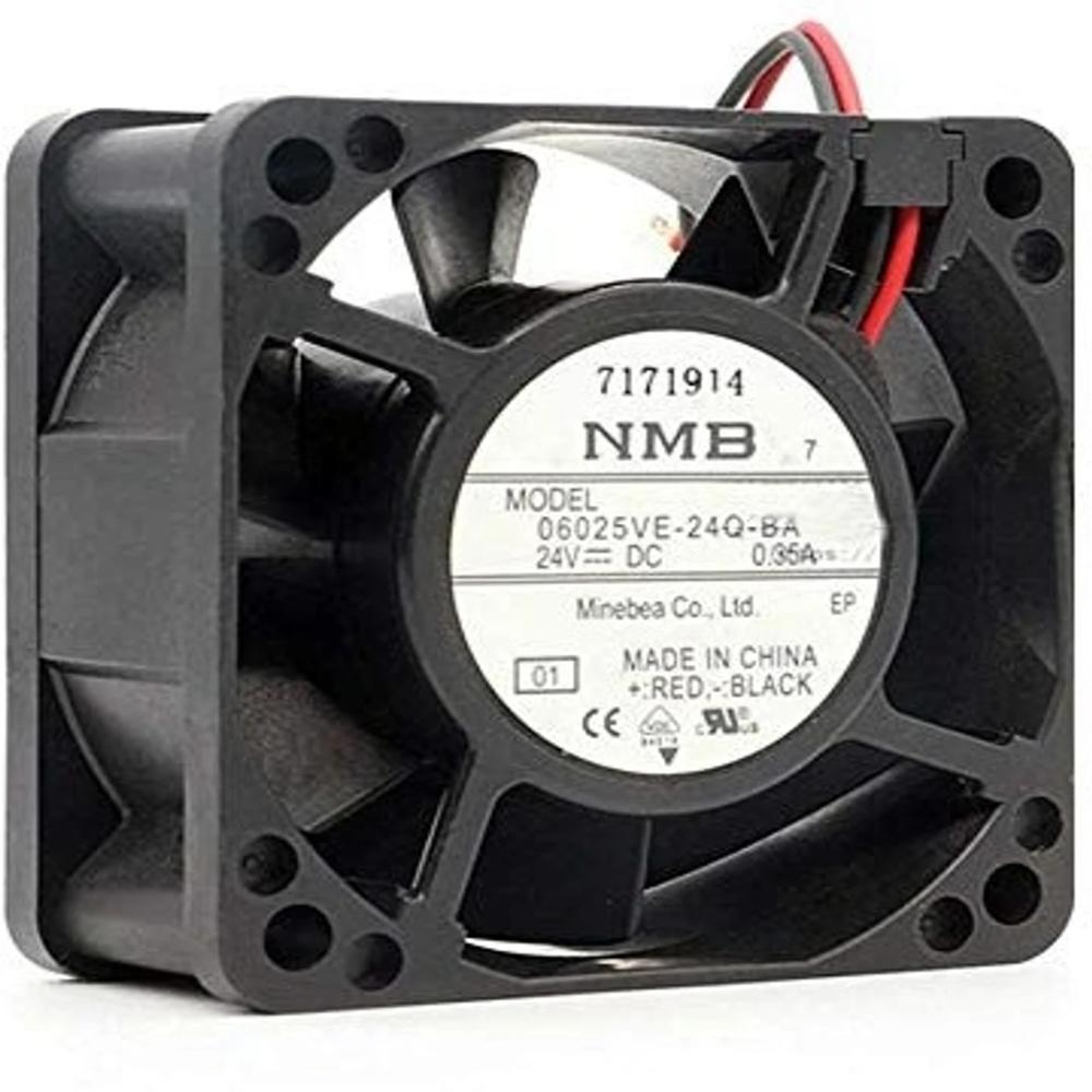 NMB-MAT 06025VE-24Q-BA 24V DC 0.35A 6025mm Ball Bearing Industrial Axial Cooling FanNMB-MAT 06025VE-24Q-BA 24V DC 0.35A 6025mm Ball Bearing Industrial Axial Cooling Fan