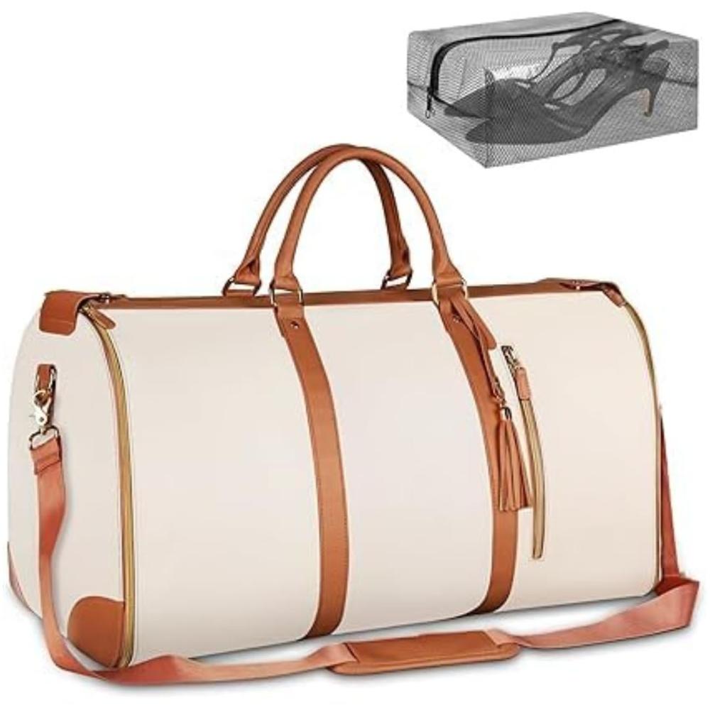2-in-1 Convertible Garment Duffle Bag With Shoe Pouch