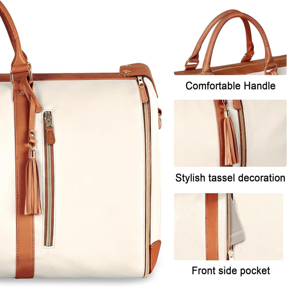 2-in-1 Convertible Garment Duffle Bag With Shoe Pouch