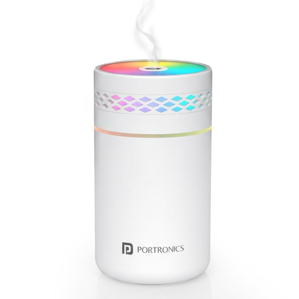 Portronics Magma Lite Type-C Powered Humidifier with RGB Light, 260ml Water Tank, 35ml/h
