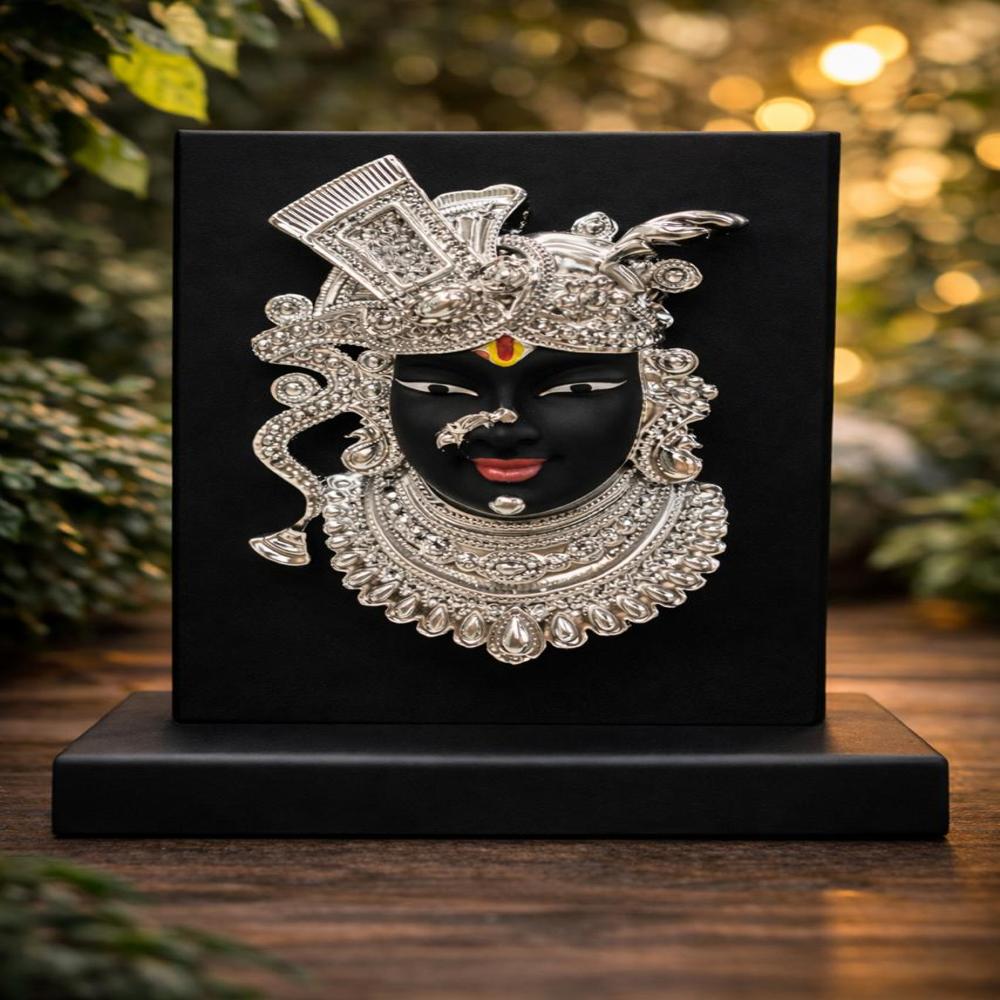 Radha Krishna Stand - Color: Silver