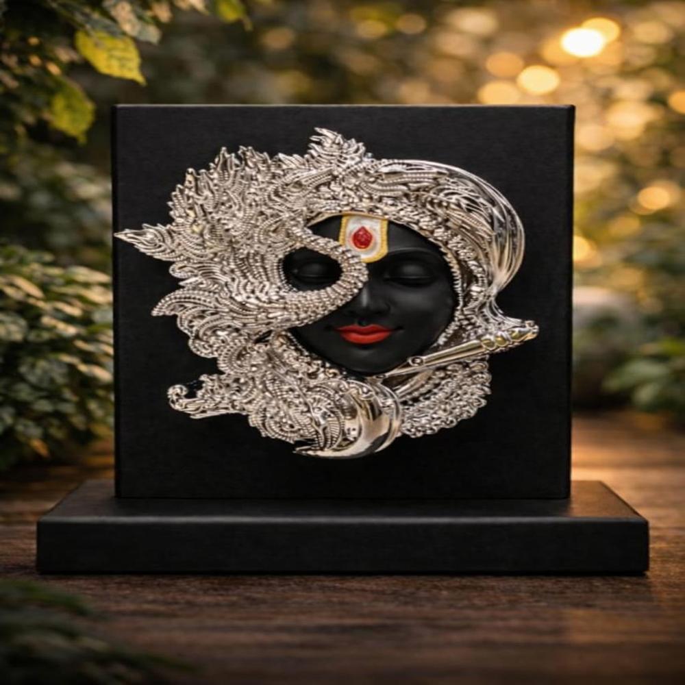 Radha Krishna Stand - Color: Silver