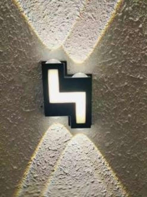 7w led wall light zig zag