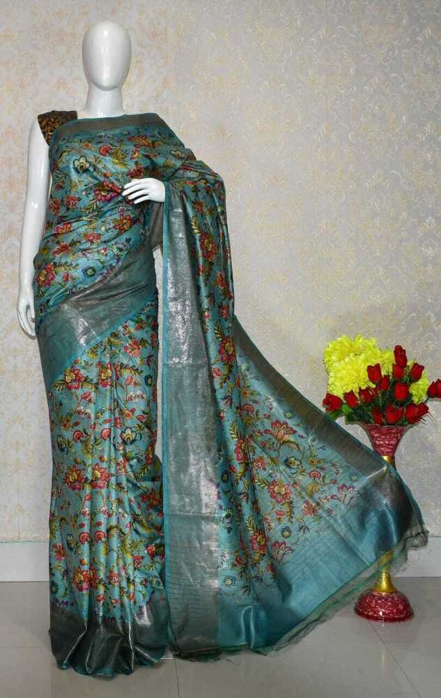 Pure tussar Moonga silk saree
