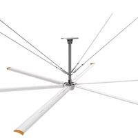 AMTHI 1500W HVLS 220V Industrial Ceiling Fan 12ft7.3m Big Air