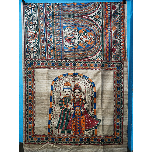 Pure Tussar Ghicha Silk Sarees - Color: Beige With Golden And Grey Hues