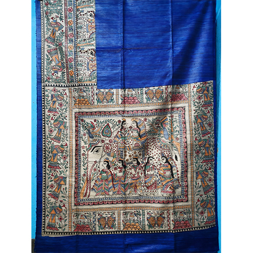 Pure tussar ghicha silk saree