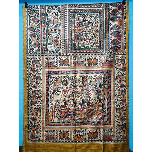 Pure tussar ghicha silk saree