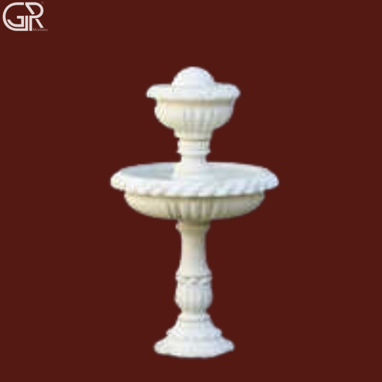 Marble Fountain Indoor - Color: White