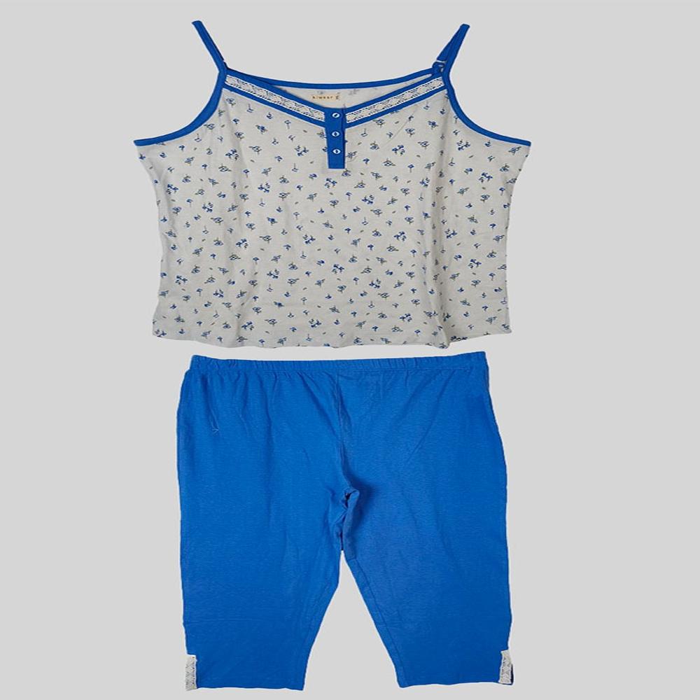 W13605 | Ladies Strappy Top n Capri Pyjama Sets