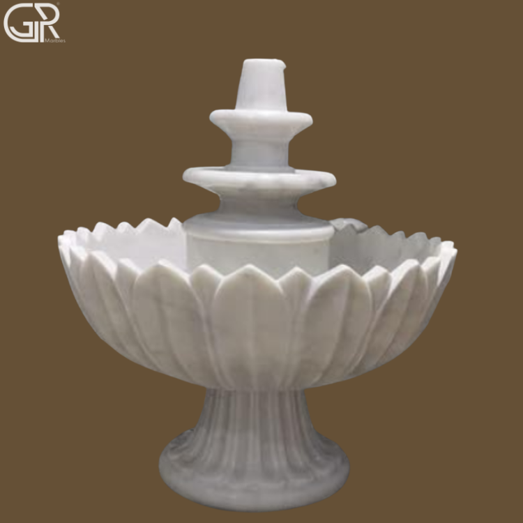 Pure White Marble Fountains