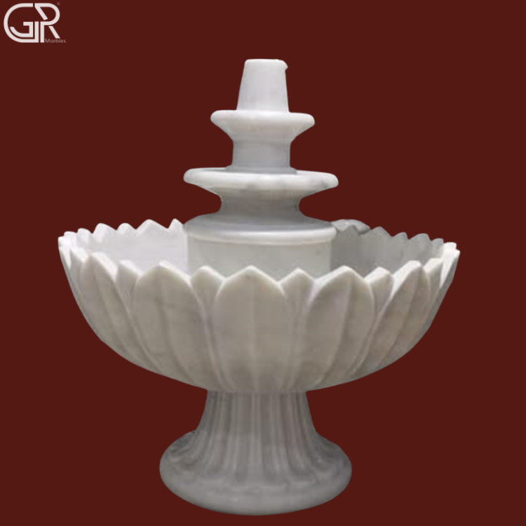 Pure White Marble Fountains