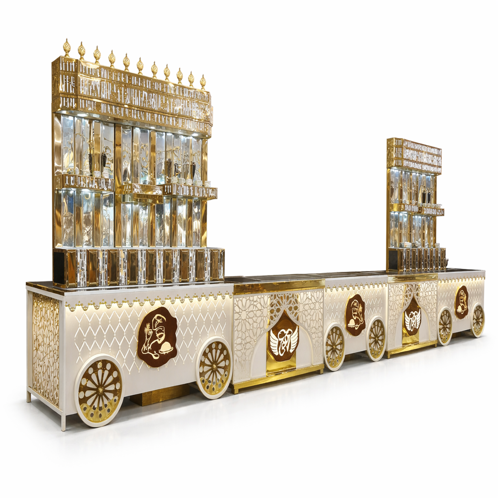 Elite Culinary Showcase Wedding Counter - Capacity: 50 Kg