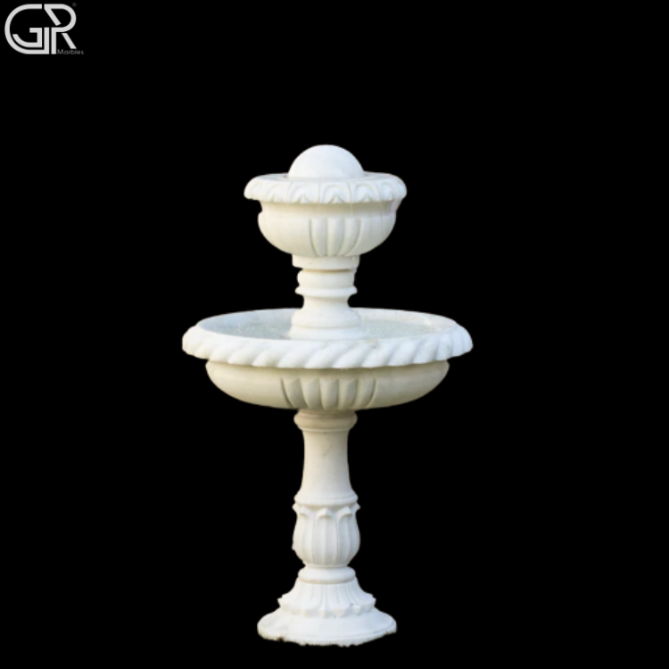 Marble Fountain Indoor - Color: White
