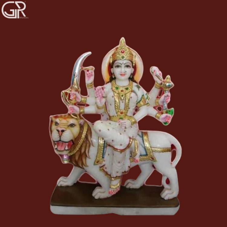 Marble Durga Maa Statues - Product Type: Sculpture