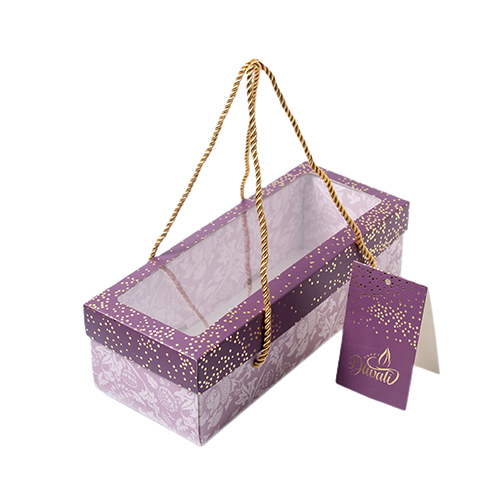 3 Jar Gift Box With Window And Rope Handle (BK-99-PL)
