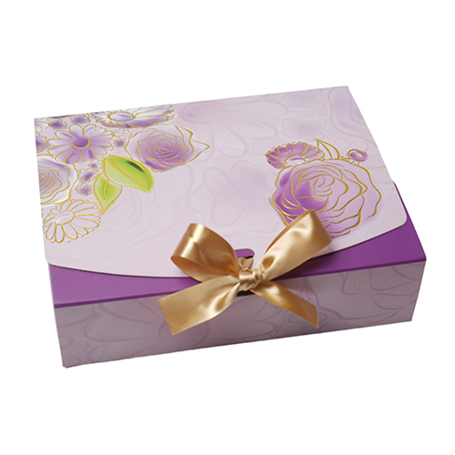 Ribbon Gift Box-Lilac Whispers (Bk-95 Lw) - Size: 9 X 7 X 3 Inches