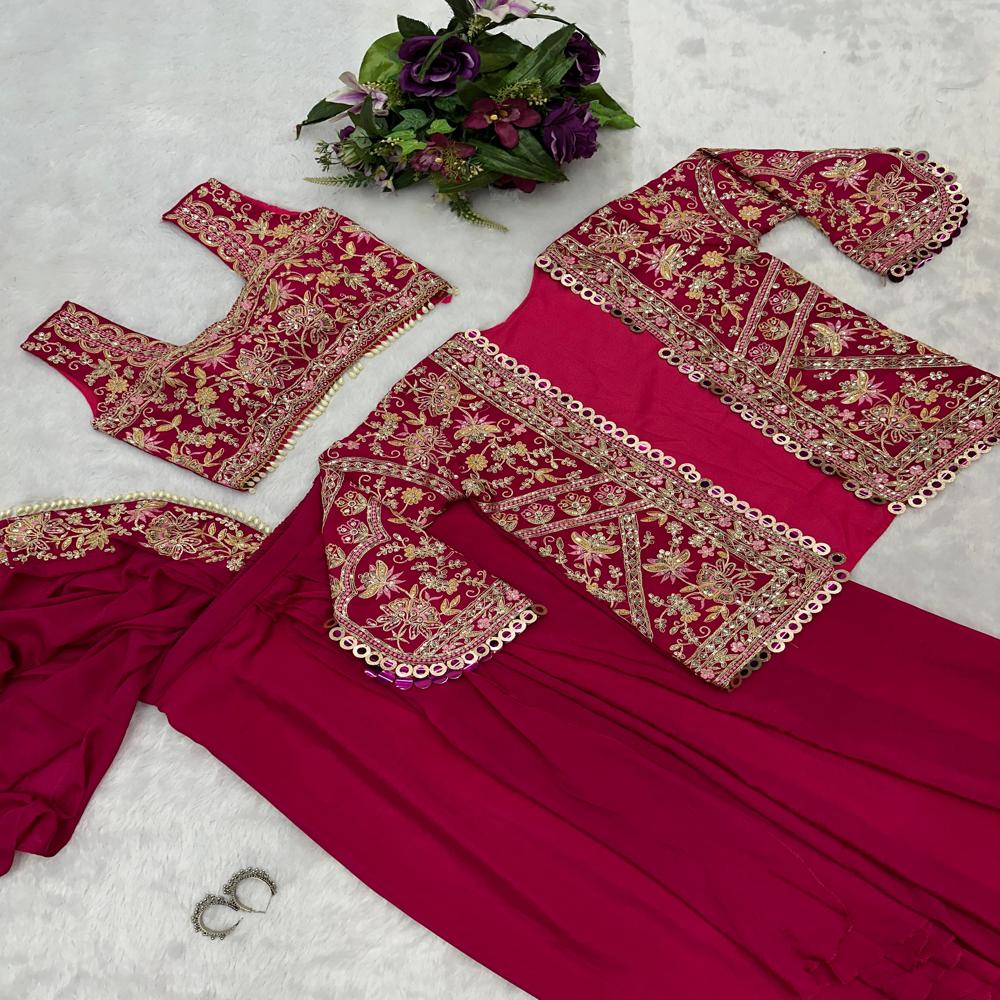 Indo Western Drape Saree