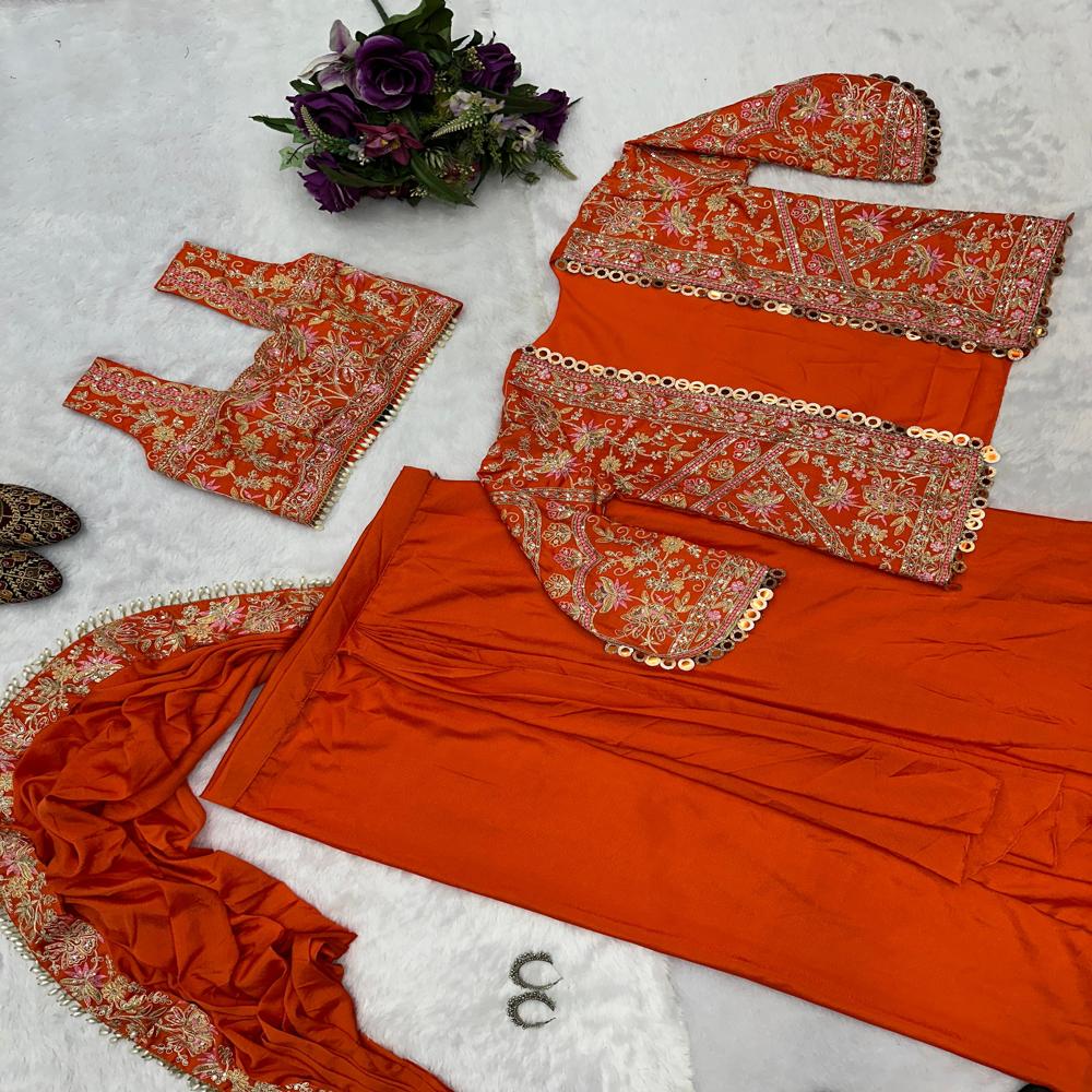 Indo Western Drape Saree