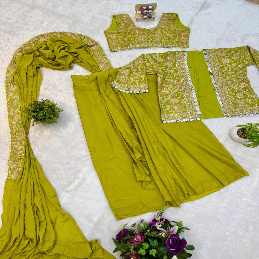 Indo Western Drape Saree