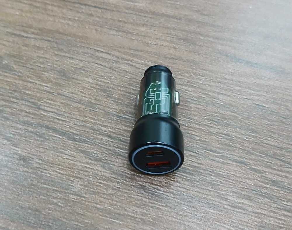 Trasparent Qc Pd Car Charger