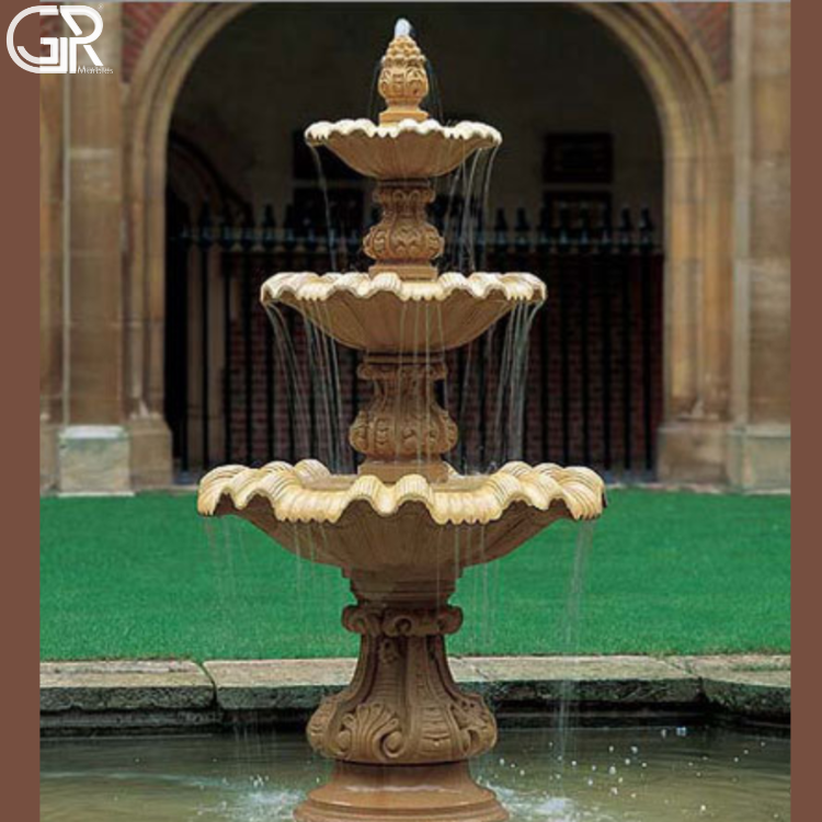 Brown Sandstone Water Fountain
