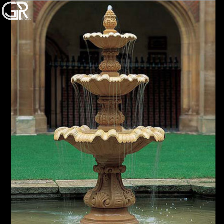 Brown Sandstone Water Fountain