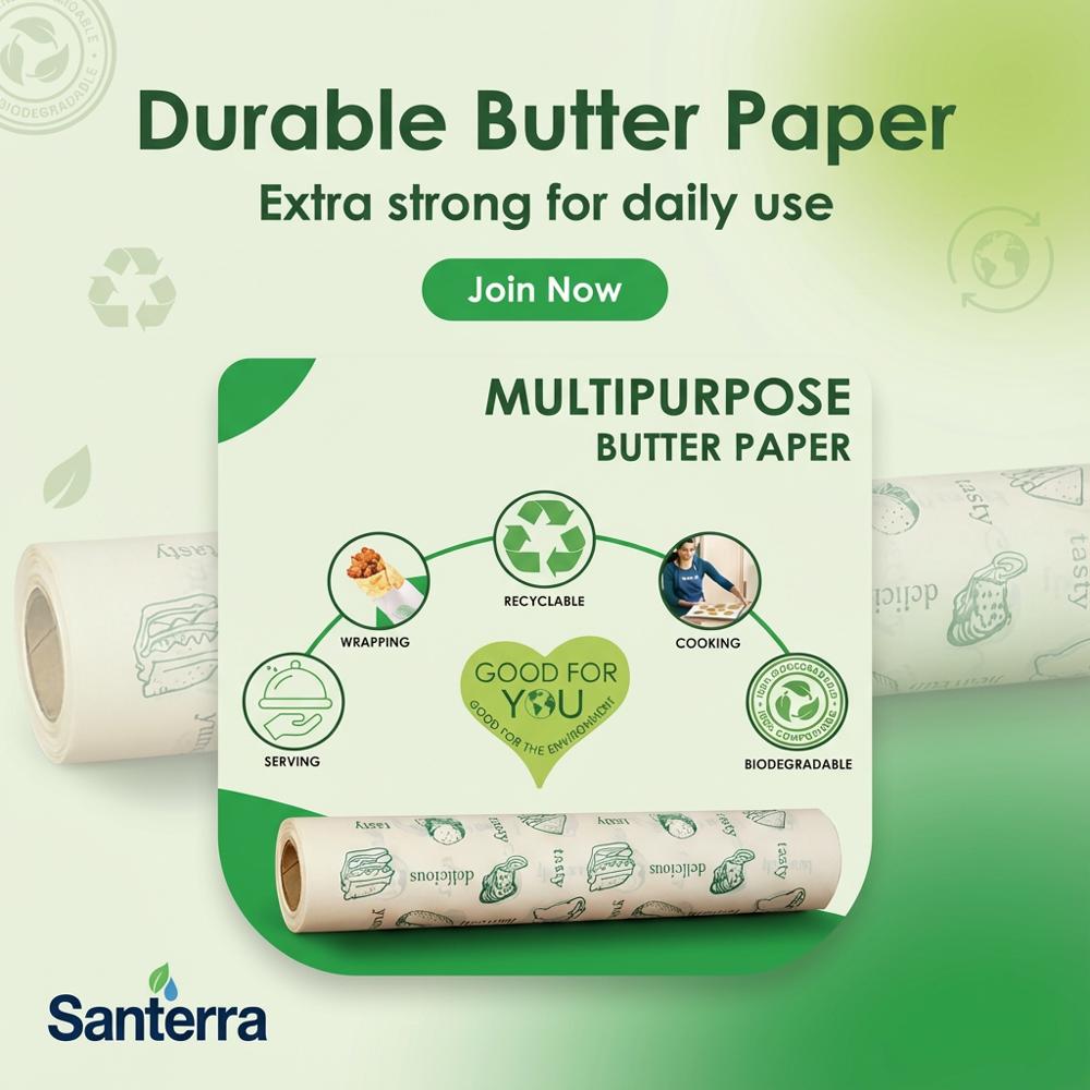 Butter Paper - Color: White