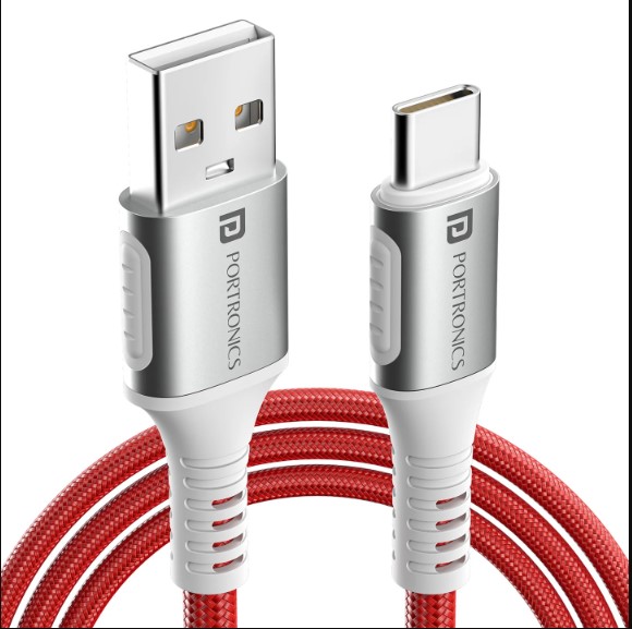 Portronics Konnect Y - USB To Type-C Cable 6A