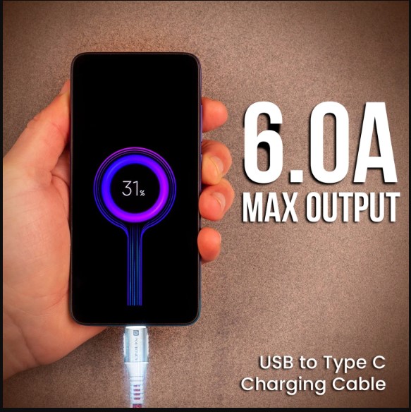 Portronics Konnect Y - USB To Type-C Cable 6A