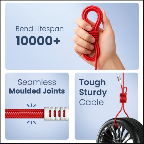 Portronics Konnect Y - USB To Type-C Cable 6A