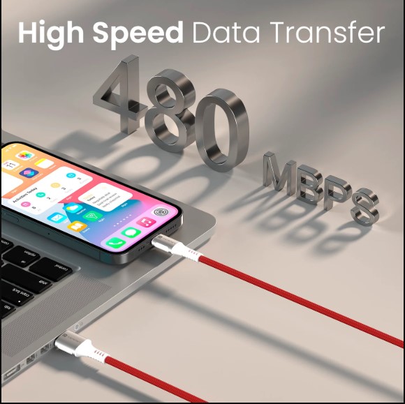 Portronics Konnect Y - USB To Type-C Cable 6A