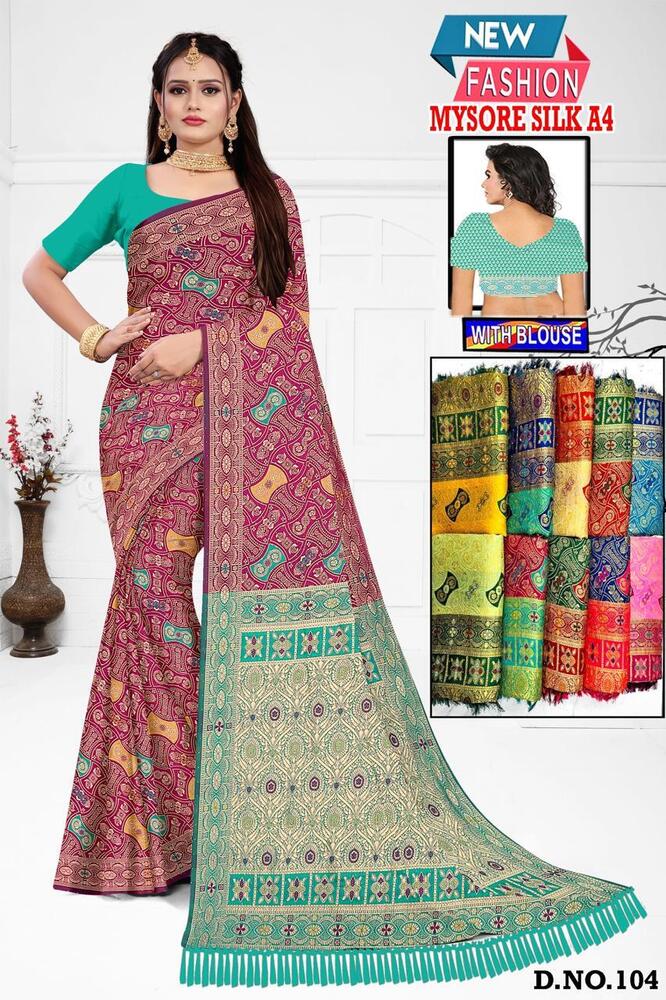 Printed Banarasi Saree