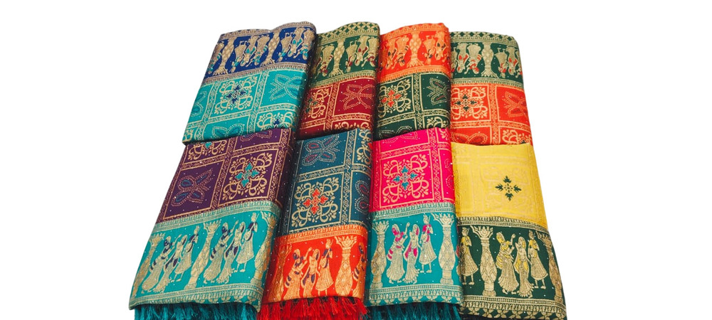 Printed Banarasi Saree