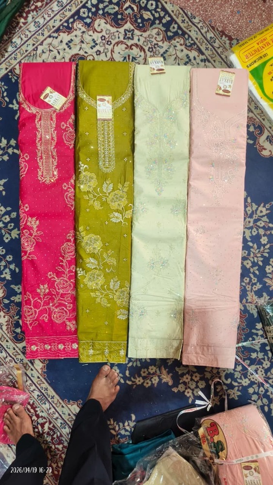 Embroidered Unstitched Kurti