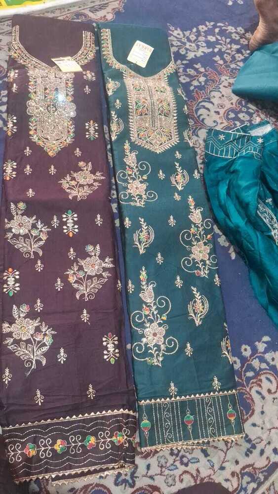 Embroidered Unstitched Kurti