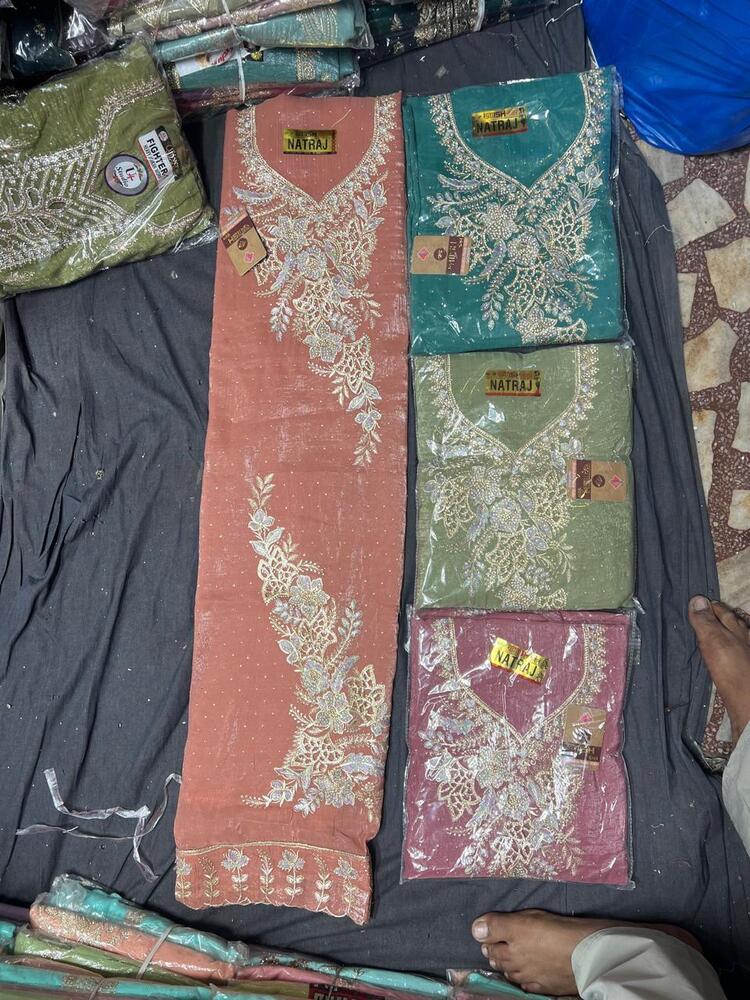 Embroidered Unstitched Kurti