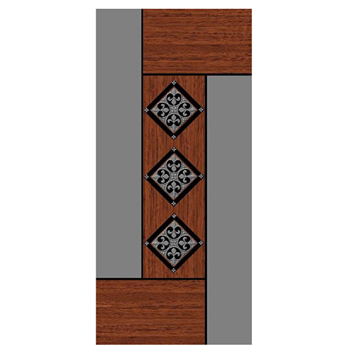 06 Artistic Wave Pattern WPC Digital Print Door
