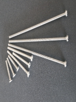 SS Machine Screw - Stainless Steel, M2 to M24, Silver | Slotted Round Head, Polished, Passivated, Rust Proof, DIN ISO