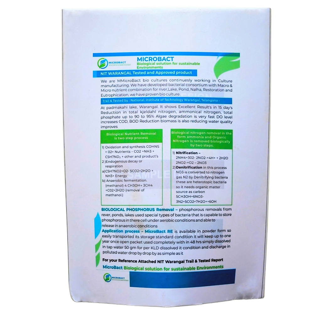RE NIT WARANGAL Wastewater Treatment Culture