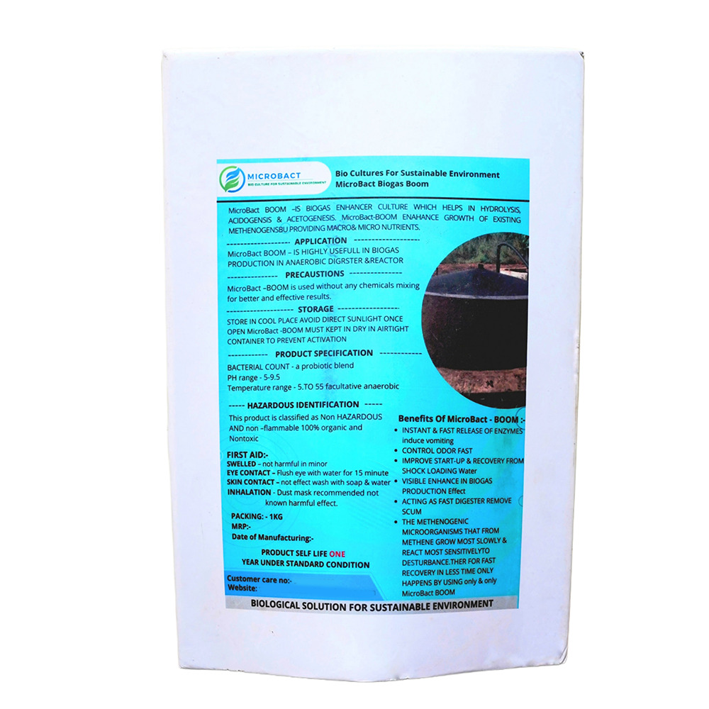 Microbact Biogas Boom - Cas No: N/A (Microbial Formulation)