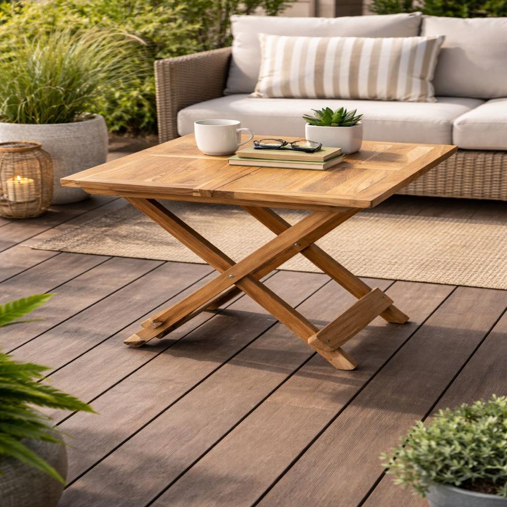 Folding Wooden Side Table
