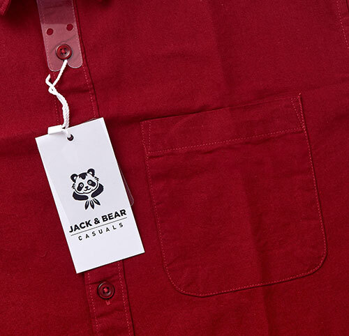 Mens Red Cotton Shirt